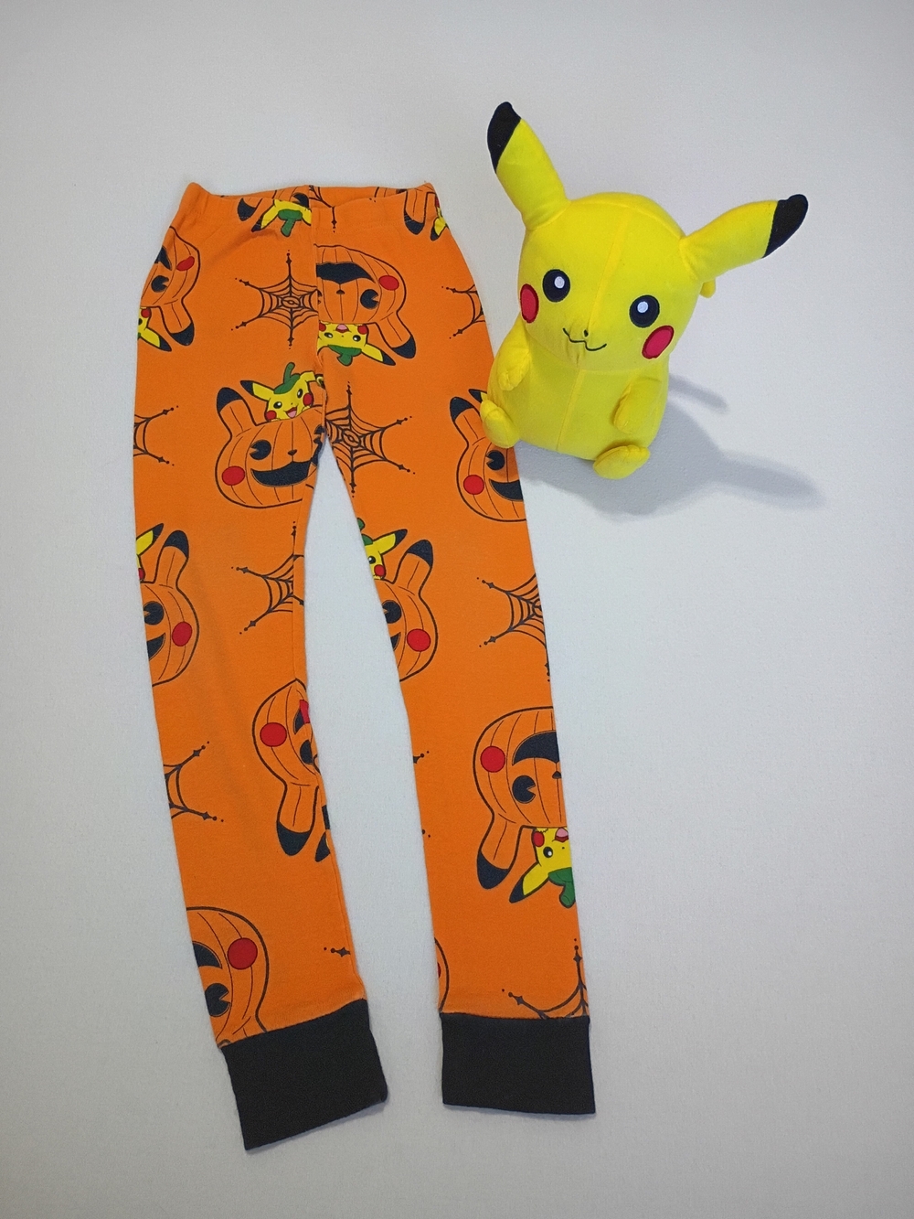 Pokémon Pikachu Halloween Bundle: Boys Pajama Pants Sz 8 & Matching Plush Toy